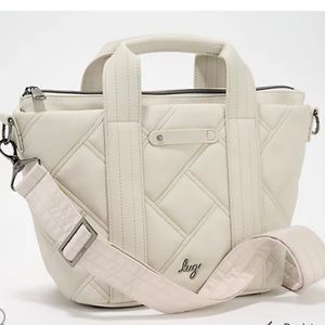 Lug Matte Luxe Crossbody with Tote Handles. Dory. Medium